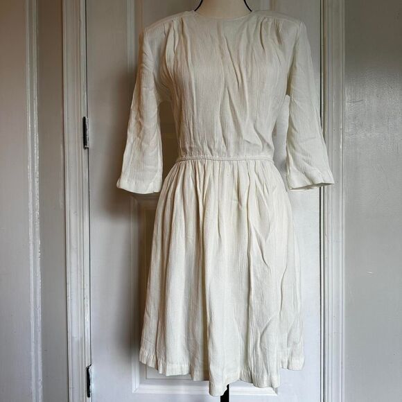 American Vintage Dresses & Skirts - American-vintage Women's White and Cream Dress
